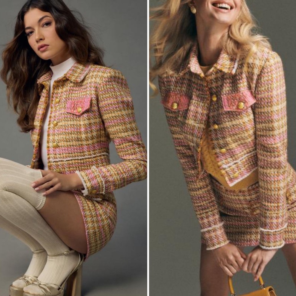 Le Superbe Ines Tweed Jacket NWT SIZE 10
